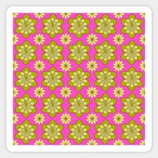 Abstract stylized floral seamless pattern Sticker